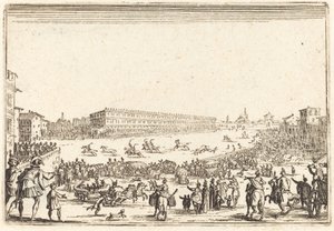 Piazza Santa Croce, Florence, vers 1622