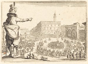 Piazza della Signoria, Florence, vers 1622 - Jacques Callot