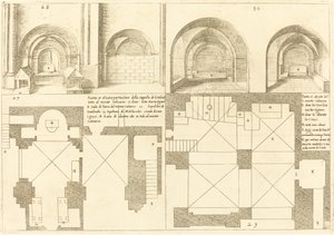 Plan et Élévation de la Chapelle de Godefroy de Bouillon - Jacques Callot