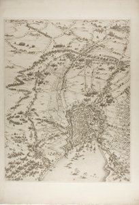 Planche Deux de La Siège de la Rochelle - Jacques Callot