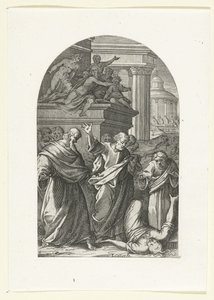 Saphira punie par la mort - Jacques Callot
