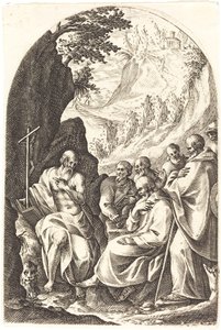 Saint Jérôme instruisant ses disciples dans le désert - Jacques Callot