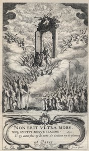 Saints se précipitant à la porte du Paradis - composition et gravure par Jacques Callot (1592-1635) - Jacques Callot