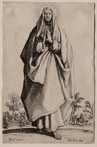 Salvatoris Beatae Mariae Virginis Sanctorum Apostolorum Icones/Les Grands Apôtres : La Sainte Vierge - Jacques Callot