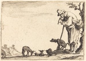 Berger jouant de la flûte