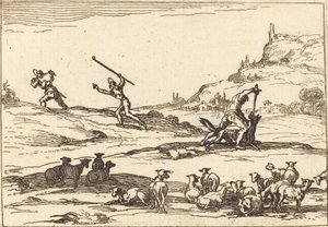 Bergers défendant leurs troupeaux - Jacques Callot