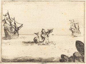 Sirène entre deux navires