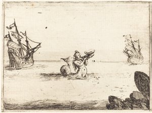 Sirène entre deux navires
