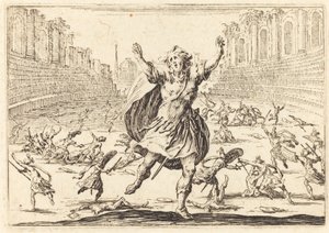 Escarmouche dans un cirque romain, vers 1622