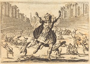 Escarmouche dans un cirque romain, vers 1622