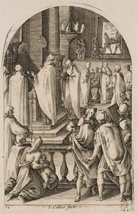Saint Basile célébrant le sacrifice de la messe, de la série « Images de Rome » - Jacques Callot