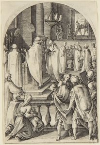 Saint Basile célébrant le sacrifice de la messe - Jacques Callot