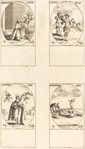 Saint Bonaventure; Saint Juste; Saint Henri, empereur; Saint Antiochus - Jacques Callot