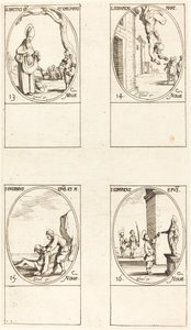 Saint Brice; Saint Sérapion; Saint Eugène; Saint Edmond - Jacques Callot