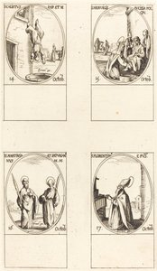 Saint Calixte; Sainte Hedwige; Saints Martinien et Saturien; Saint Florentin - Jacques Callot