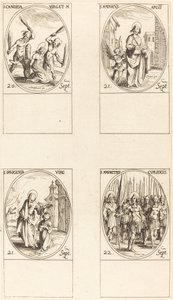 Saint Canida; Saint Matthieu; Saint Ipigénie; Saint Maurice et compagnons - Jacques Callot