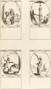 Sainte Catherine de Sienne; Saint Marian; Saint Eutrope; Sainte Sophie - Jacques Callot