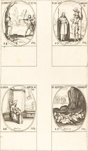 Sainte Christine; Saint Jacques, Apôtre, et Saint Christophe; Sainte Anne; Sept Dormants d
