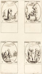 Saint Denis, Rustique et Éleuthère, Saint Abraham, Saint Géréon et Compagnons, Saints Pro - Jacques Callot