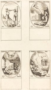 Saint Flavien; Sainte Victoria; Saint Servulus; Sainte Tharsilla - Jacques Callot