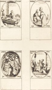 Saint Germain de Paris; Saint Maximin; Sainte Emmélie; Sainte Pétronille - Jacques Callot