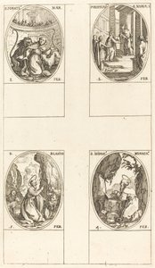 Saint Ignace; Purification de la Vierge; Saint Blaise; Saint Isidore - Jacques Callot