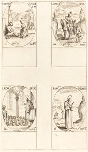 Saint Martin, Saint Tryphon et compagnons, Saint Renatus, Saint Didacus - Jacques Callot