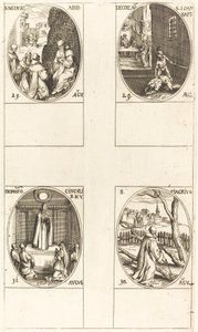 Saint Mederic, Abbé; Décapitation de Jean-Baptiste; Saint Fiacre; Fête de la Vierge - Jacques Callot