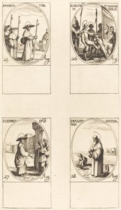 Sainte Patricia, Saints Secundus et Alexandre, Saint Césaire, Saint Augustin - Jacques Callot