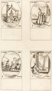 Saint Phocas, Saint Théophile, Saint Conon, Saintes Perpétue et Félicité - Jacques Callot