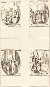 St. Siméon Salus; La Visitation; Déposition des vêtements de la Vierge; St. Hiacintus - Jacques Callot