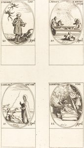 Saint Théodore; Sainte Agnès de Monte Pulciano; Saint Anselme, archevêque de Canterbury; Saint - Jacques Callot