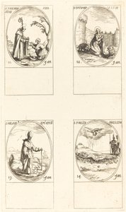 Saint Théodose; Sainte Tatiana; Saint Hilaire; Saint Félix - Jacques Callot