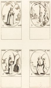 Sainte Thérèse; Saint Placide et Flavia; Saint Bruno; Sainte Foi - Jacques Callot
