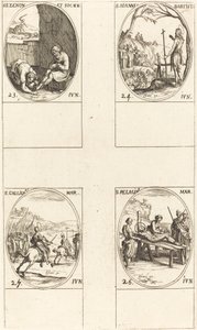 Saint Zénon et compagnons, Saint Jean-Baptiste, Saint Gallicanus, Saint Pélage - Jacques Callot