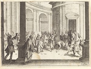 Lapidation de Jésus - Jacques Callot