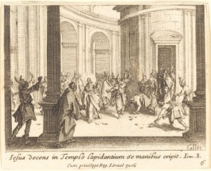 Lapidation de Jésus - Jacques Callot