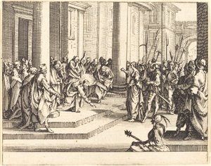 Lapidation de Jésus, 1635 - Jacques Callot