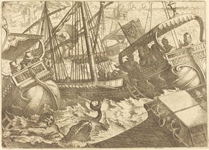 Tempête au large de Barcelone - Jacques Callot