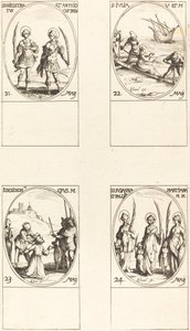 Saints Nicostratus et Anthiocus; Sainte Julia; Saint Desiderius; Saints Susanna, Palladia, et - Jacques Callot