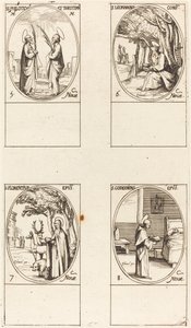 Saints Philoteus et Theotimus, Saint Léonard, Saint Florentinus, Saint Godfrey - Jacques Callot
