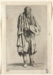 Les mendiants : Mendiant avec un chapelet, vers 1623 - Jacques Callot
