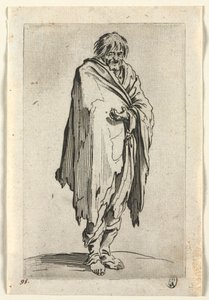 Les mendiants : Mendiant sans chapeau ni chaussures - Jacques Callot