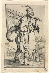 Les Mendiants : Frontispice : Capitaine des Barons, vers 1623