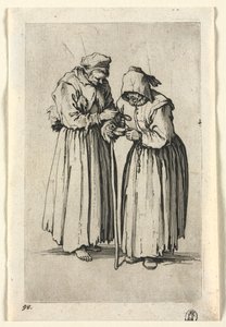 Les Mendiants : Deux femmes mendiantes - Jacques Callot