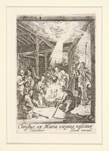 La Naissance du Christ, no. 7 de La Vie de la Vierge - Jacques Callot