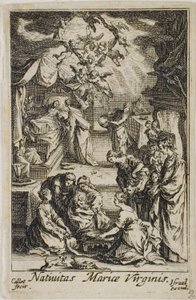 La naissance de la Vierge Marie, extrait de La vie de la Vierge - Jacques Callot