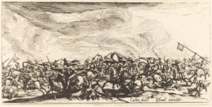Le combat de cavalerie avec des épées - Jacques Callot