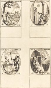 La Conversion de Saint Augustin; Saint Hilaire; Saint Jean devant le portail latin; Saint Jean de Damas