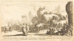 La traversée de la mer Rouge, 1629 - Jacques Callot